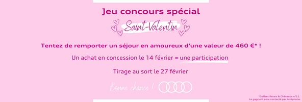Audi Dunkerque AUTO-EXPO - Participez à notre jeu concours Saint Valentin !